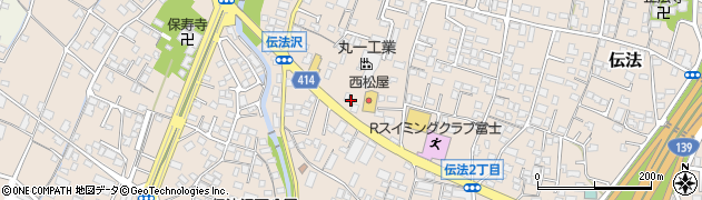 静岡県富士市伝法2646周辺の地図