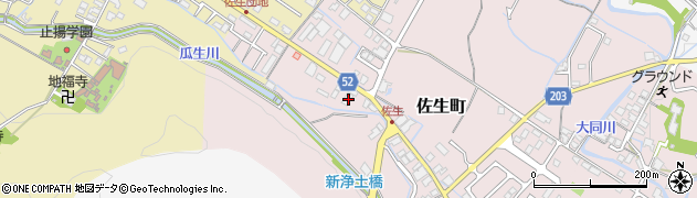 滋賀県東近江市佐生町160周辺の地図