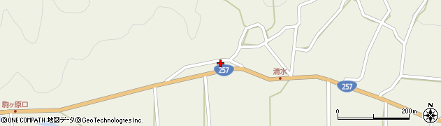 愛知県設楽町（北設楽郡）西納庫（下沼）周辺の地図