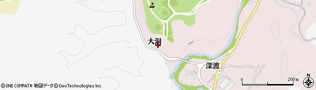 愛知県豊田市御作町大洞周辺の地図