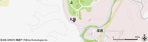 愛知県豊田市御作町（大洞）周辺の地図