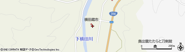 横田蔵市　クリーニング・宝くじコーナー周辺の地図