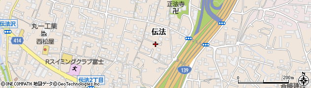 静岡県富士市伝法2486周辺の地図