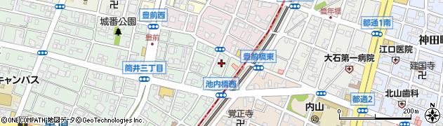 愛知県名古屋市東区筒井3丁目14周辺の地図