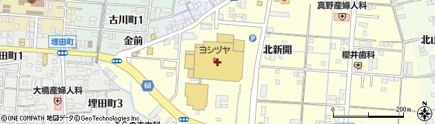 ヨシヅヤ津島本店クイン会周辺の地図