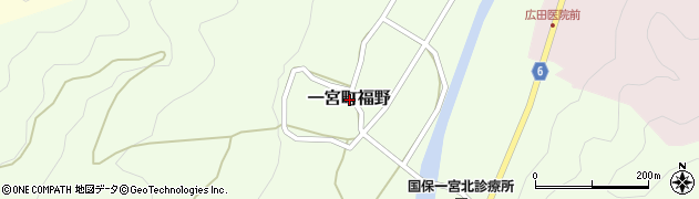 兵庫県宍粟市一宮町福野周辺の地図