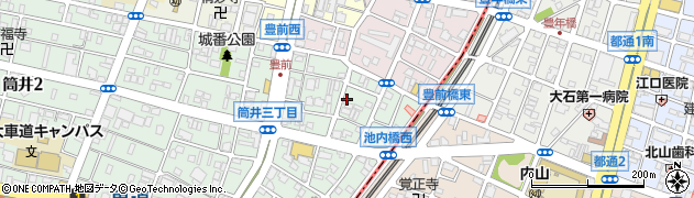 愛知県名古屋市東区筒井3丁目1212周辺の地図