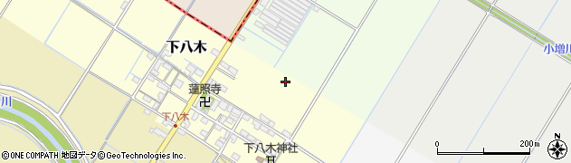 滋賀県愛荘町（愛知郡）下八木周辺の地図