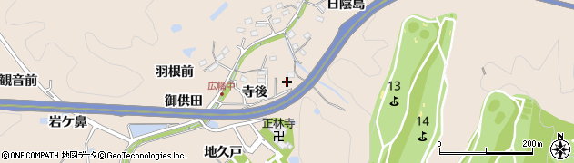 愛知県豊田市広幡町（松葉ケ洞口）周辺の地図