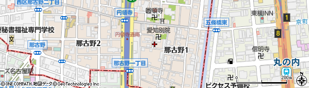 愛知県名古屋市西区那古野1丁目20-15周辺の地図
