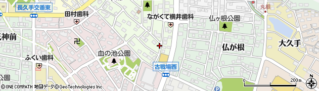 愛知県長久手市東浦1107周辺の地図