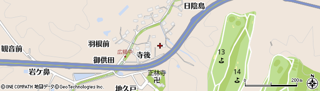 愛知県豊田市広幡町（松葉ケ洞奥）周辺の地図