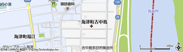 岐阜県海津市海津町古中島122周辺の地図