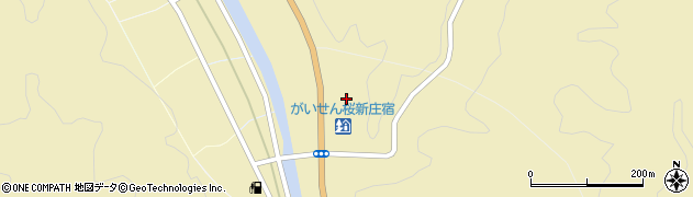 岡山県新庄村（真庭郡）宝田周辺の地図