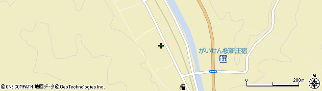 岡山県新庄村（真庭郡）西町周辺の地図