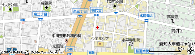 バジェットレンタカー名古屋東店周辺の地図