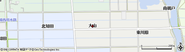 愛知県愛西市戸倉町（大山）周辺の地図