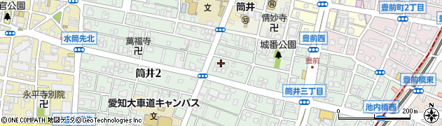 愛知県名古屋市東区筒井3丁目2-4周辺の地図
