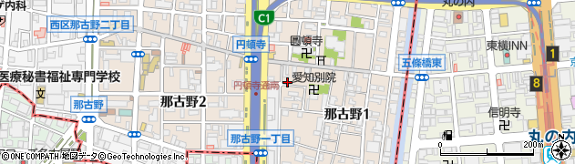 愛知県名古屋市西区那古野1丁目20-23周辺の地図