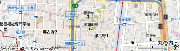 愛知県名古屋市西区那古野1丁目20-3周辺の地図