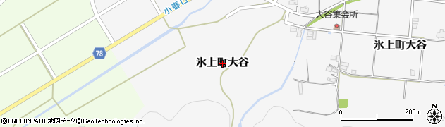 兵庫県丹波市氷上町大谷周辺の地図