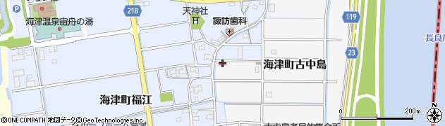 岐阜県海津市海津町古中島105周辺の地図