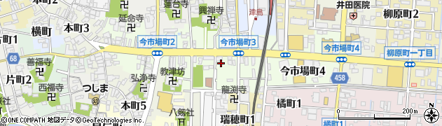 愛知県津島市今市場町周辺の地図