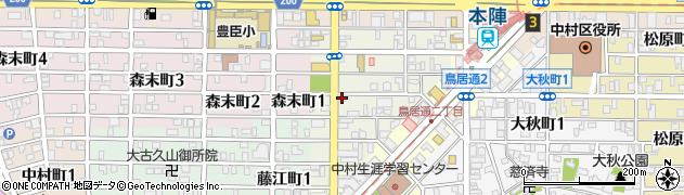 中日新聞豊臣加藤専売店周辺の地図
