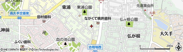 愛知県長久手市東浦908周辺の地図
