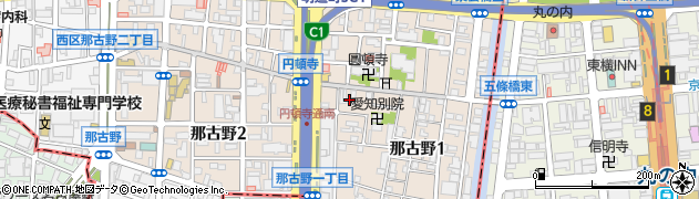 愛知県名古屋市西区那古野1丁目20-29周辺の地図
