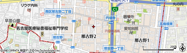 名古屋那古野郵便局周辺の地図