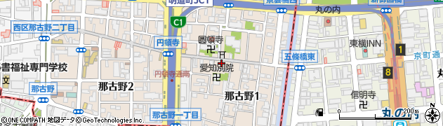 愛知県名古屋市西区那古野1丁目20-36周辺の地図