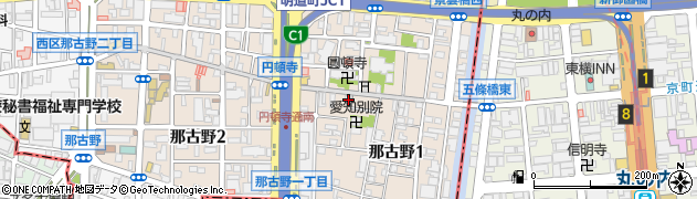 愛知県名古屋市西区那古野1丁目20-33周辺の地図