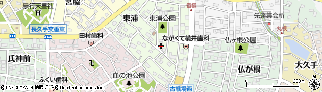 愛知県長久手市東浦809周辺の地図