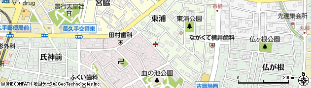 愛知県長久手市東浦1505周辺の地図