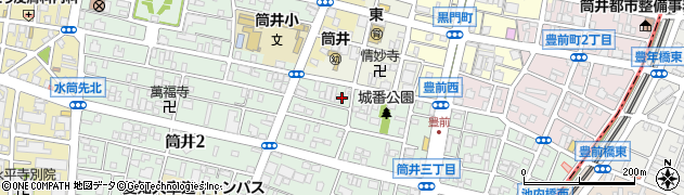 愛知県名古屋市東区筒井3丁目1-9周辺の地図