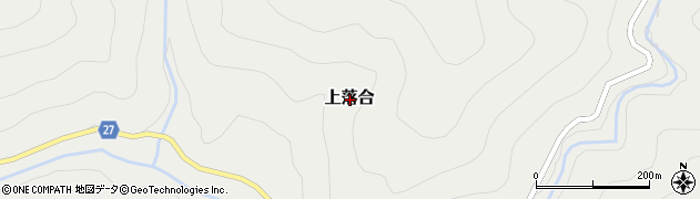 静岡県静岡市葵区上落合周辺の地図