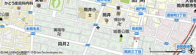 愛知県名古屋市東区筒井3丁目1-2周辺の地図