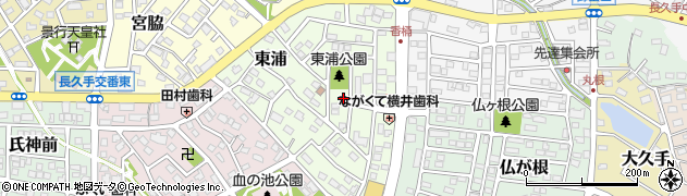 愛知県長久手市東浦803周辺の地図