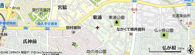 愛知県長久手市東浦1405周辺の地図