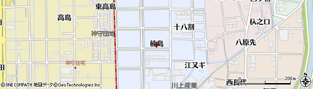 愛知県あま市乙之子（楠島）周辺の地図