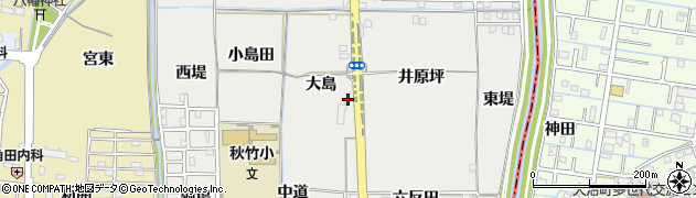 愛知県あま市七宝町秋竹（大島）周辺の地図