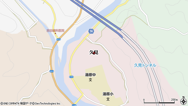 〒717-0405 岡山県真庭市久見の地図