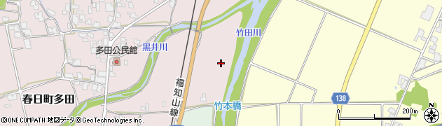 竹田川周辺の地図