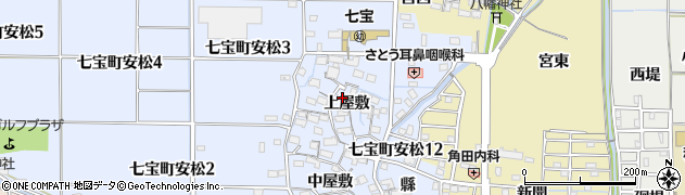 愛知県あま市七宝町安松上屋敷周辺の地図