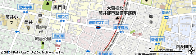 愛知県名古屋市東区豊前町周辺の地図