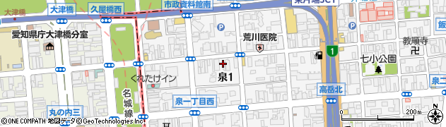 加圧スタジオ スマイル 名古屋(SMILE)周辺の地図