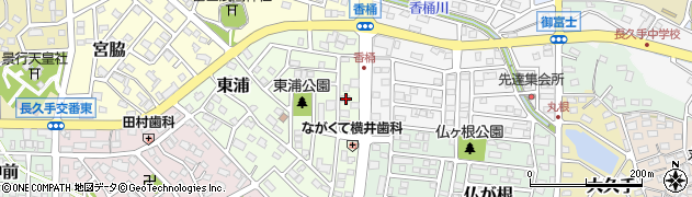 愛知県長久手市東浦513周辺の地図