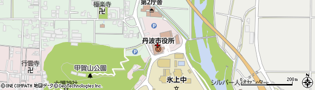 丹波市役所　企画総務部総合政策課周辺の地図