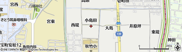 愛知県あま市七宝町秋竹（小島田）周辺の地図